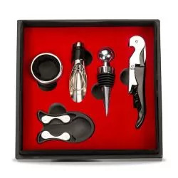 Kit Vinho 5 peças Personalizado Kit Vinho 5 peças Personalizado