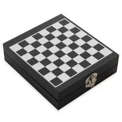Kit Vinho Xadrez 4 peças Personalizado Kit Vinho Xadrez 4 peças Personalizado