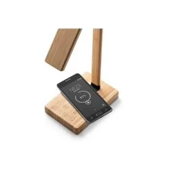 Luminária em bambu com carregador wireless Personalizada Luminária em bambu com carregador wireless Personalizada