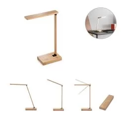 Luminária em bambu com carregador wireless Personalizada Luminária em bambu com carregador wireless Personalizada