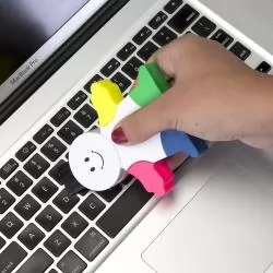 Marca Texto Boneco com Limpador de Tela e Teclado Personalizada Marca Texto Boneco com Limpador de Tela e Teclado Personalizada