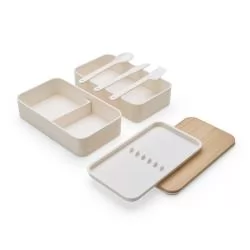 Marmita dupla Fibra Bambu Personalizada Marmita dupla Fibra Bambu Personalizada