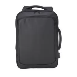 Mochila Couro Sintético USB 17 Litros Personalizada Mochila Couro Sintético USB 17 Litros Personalizada