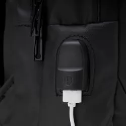 Mochila Couro Sintético USB 17 Litros Personalizada Mochila Couro Sintético USB 17 Litros Personalizada