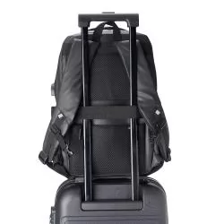 Mochila Couro Sintético USB 20 Litros Personalizada Mochila Couro Sintético USB 20 Litros Personalizada