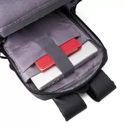Mochila Couro Sintético USB 20 Litros Personalizada Mochila Couro Sintético USB 20 Litros Personalizada