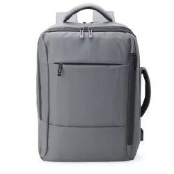 Mochila Couro Sintético USB 23 Litros Personalizada Mochila Couro Sintético USB 23 Litros Personalizada