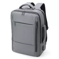 Mochila Couro Sintético USB 23 Litros Personalizada Mochila Couro Sintético USB 23 Litros Personalizada