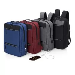 Mochila de Nylon USB 18L Personalizada Mochila de Nylon USB 18L Personalizada