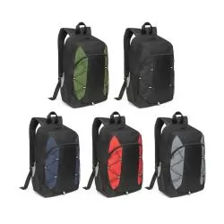 Mochila em 600D com detalhes em ripstop colorido Personalizada Mochila em 600D com detalhes em ripstop colorido Personalizada