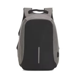 Mochila Poliéster Anti-Furto USB Personalizada Mochila Poliéster Anti-Furto USB Personalizada