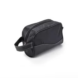 Necessaire em couro sintético e nylon Personalizado Necessaire em couro sintético e nylon Personalizado