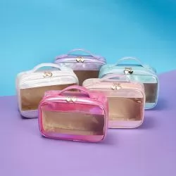 Necessaire Sintética Holográfica Impermeável Personalizado Necessaire Sintética Holográfica Impermeável Personalizado