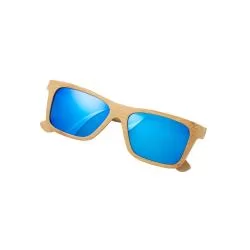 Óculos de sol em bambu om lentes espelhadas Personalizados Óculos de sol em bambu om lentes espelhadas Personalizados