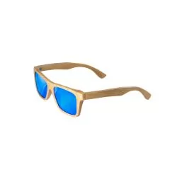Óculos de sol em bambu om lentes espelhadas Personalizados Óculos de sol em bambu om lentes espelhadas Personalizados