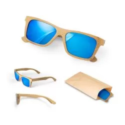 Óculos de sol em bambu om lentes espelhadas Personalizados Óculos de sol em bambu om lentes espelhadas Personalizados
