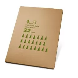 Pasta A4 em cartão kraft (450 g/m²) Personalizada