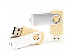 Pen Drive Giratório Ecológico 4 GB Personalizado