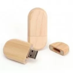 Pen Drive Oval Ecológico 4 GB Personalizado Pen Drive Oval Ecológico 4 GB Personalizado