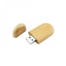 Pen Drive Oval Ecológico 4 GB Personalizado Pen Drive Oval Ecológico 4 GB Personalizado