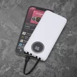 Power Bank 10.000mAh com Lanterna e Multissaídas Personalizado Power Bank 10.000mAh com Lanterna e Multissaídas Personalizado