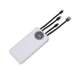 Power Bank 10.000mAh com Lanterna e Multissaídas Personalizado Power Bank 10.000mAh com Lanterna e Multissaídas Personalizado