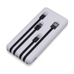Power Bank 10.000mAh com Lanterna e Multissaídas Personalizado Power Bank 10.000mAh com Lanterna e Multissaídas Personalizado