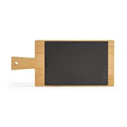 Quadro com ardósia em bambu e 2 gizes inclusos Personalizado Quadro com ardósia em bambu e 2 gizes inclusos Personalizado