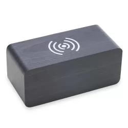 Relógio de Madeira com Carregamento por Indução Personalizado Relógio de Madeira com Carregamento por Indução Personalizado