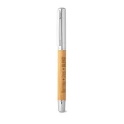 Roller em aço inox 90% reciclado e bambu com tampa Personalizado Roller em aço inox 90% reciclado e bambu com tampa Personalizado