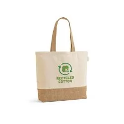 Sacola em 70% algodão reciclado e 30% poliéster reciclado Personalizada Sacola em 70% algodão reciclado e 30% poliéster reciclado Personalizada