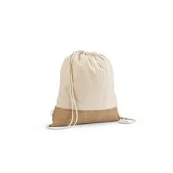 Sacola tipo mochila em 70% algodão reciclado Personalizada Sacola tipo mochila em 70% algodão reciclado Personalizada