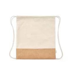 Sacola tipo mochila em 70% algodão reciclado Personalizada Sacola tipo mochila em 70% algodão reciclado Personalizada