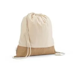 Sacola tipo mochila em 70% algodão reciclado Personalizada Sacola tipo mochila em 70% algodão reciclado Personalizada