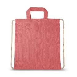 Sacola tipo mochila em algodão reciclado Personalizada Sacola tipo mochila em algodão reciclado Personalizada