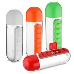 Squeeze Plástico 700ml Porta Comprimido Personalizado Squeeze Plástico 700ml Porta Comprimido Personalizado