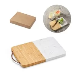 Tábua de corte em bambu e mármore Personalizada Tábua de corte em bambu e mármore Personalizada